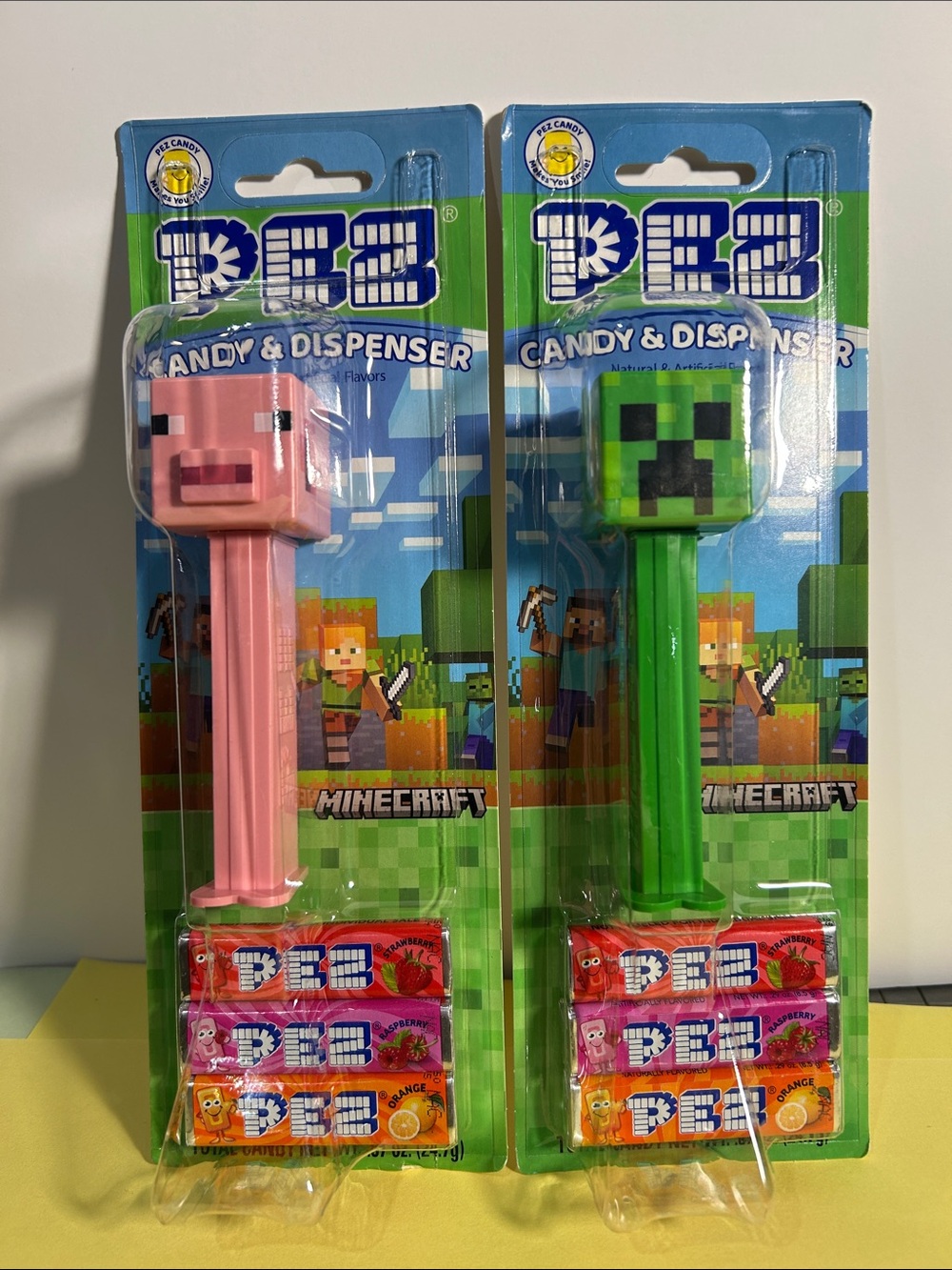 2 PEZ Dispensers ,
Minecraft CREEPER & PIG characters
NEW Sealed 2024 MOC